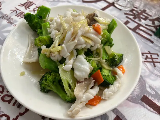 西蘭花炒鮮魷