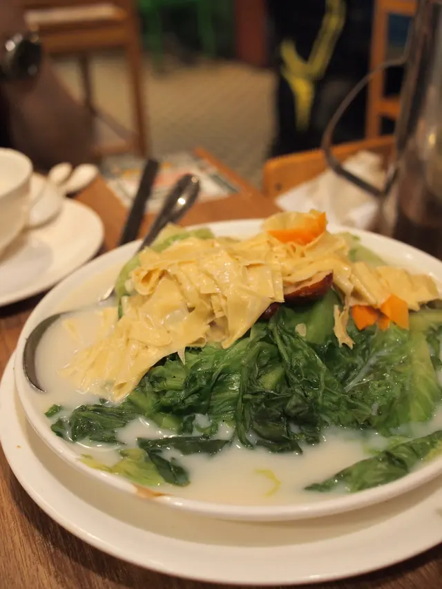 豆漿杞子鮮腐竹浸時蔬