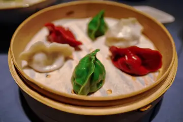 三色蒸饺