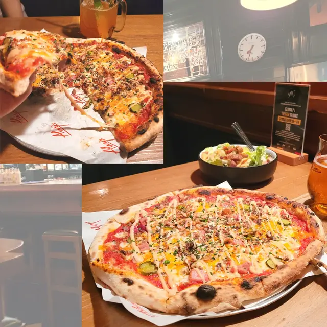 煙肉芝士漢堡薄餅