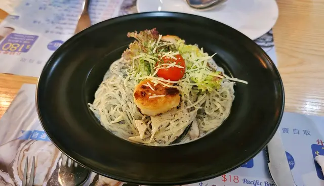 黑松露野菌帶子天使麵