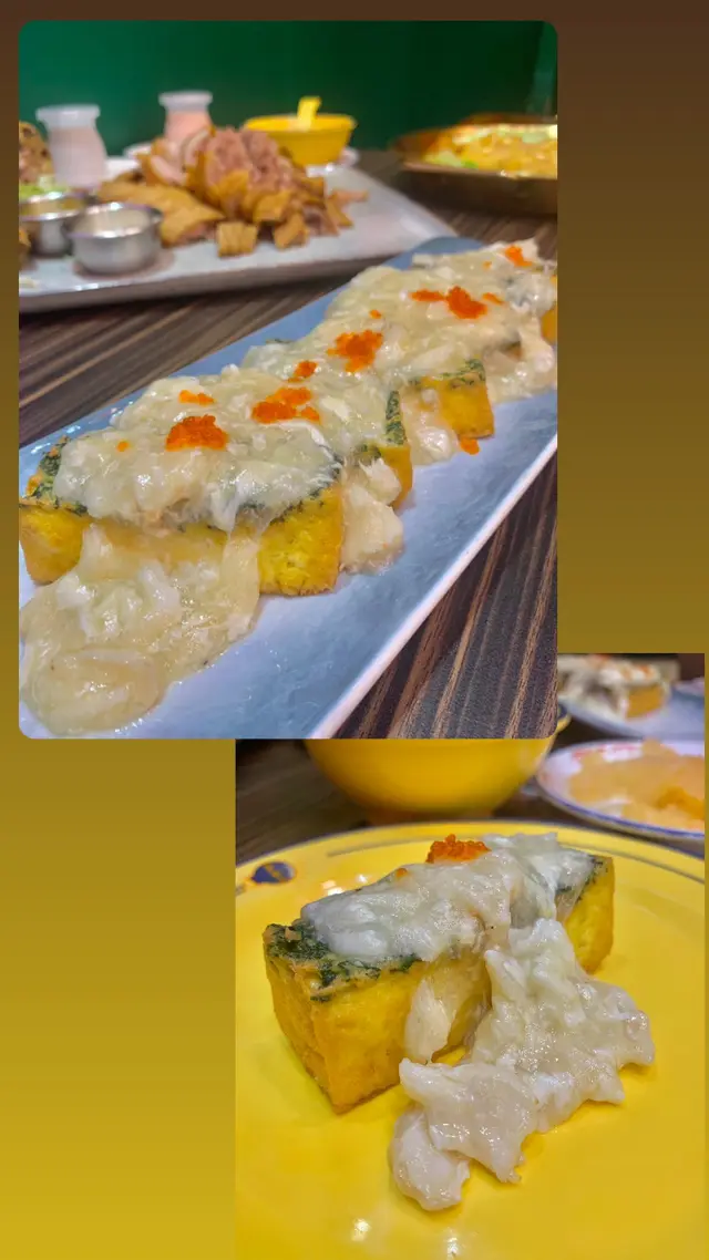 蟹肉菠菜豆腐盒