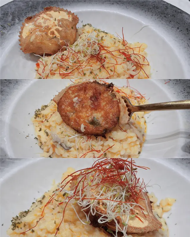 黄金蟹肉意大利飯