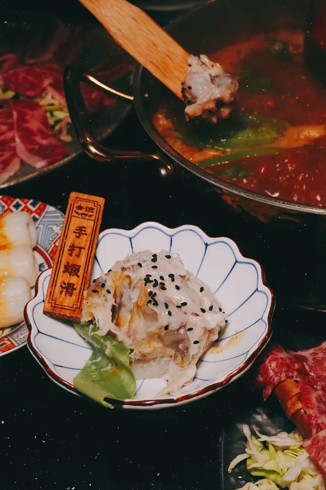 下面滑手打蝦滑