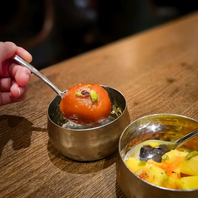 Saffron Kulfi Ice Cream & Gulab Jamun