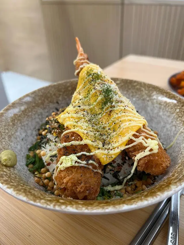 芝士吉列大蝦茶漬丼
