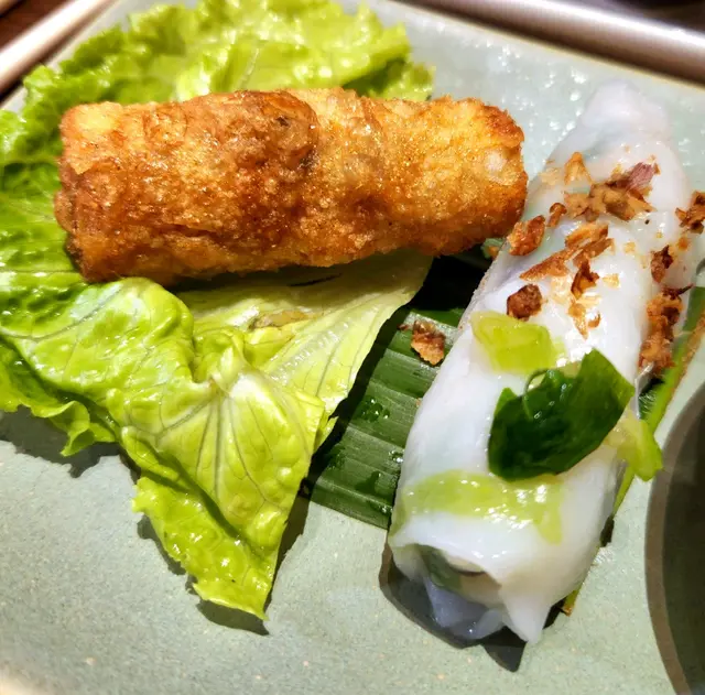 安南春卷、雙色扎肉粉卷