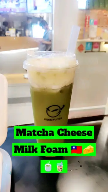 Matcha Cheese Milk Foam 🇹🇼🧀🍵🧋