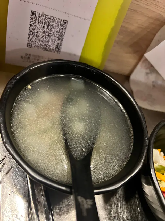 洋葱牛舌面鼓湯,清澈冇味