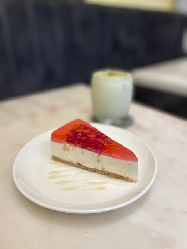 白桃玫瑰希臘乳酪芝士蛋糕