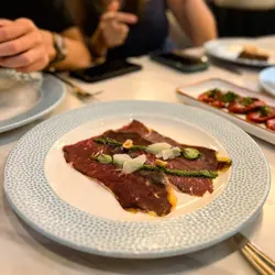 Cured beef carpaccio