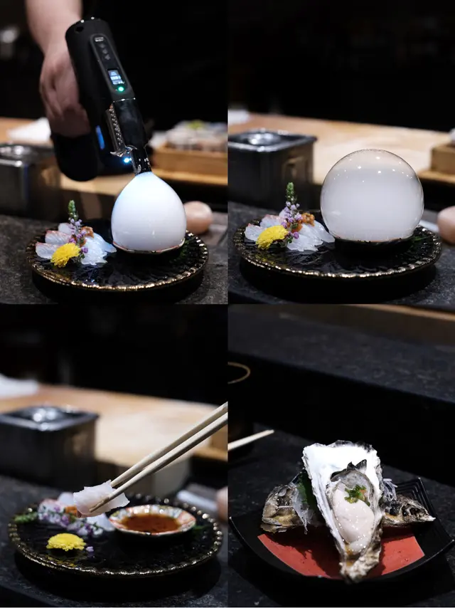 真鯛配海膽/北海道昆布森生蠔