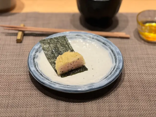 ホタテ (帆立)  揚げ + 海苔