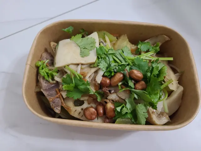 自選五餸 - 金錢肚+牛展+萵筍+蓮藕片+雜菌類