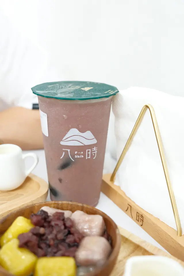 仙草紅豆牛奶冰沙