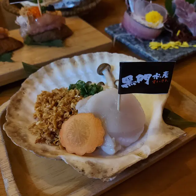 蟹油蒜燒帆立貝
