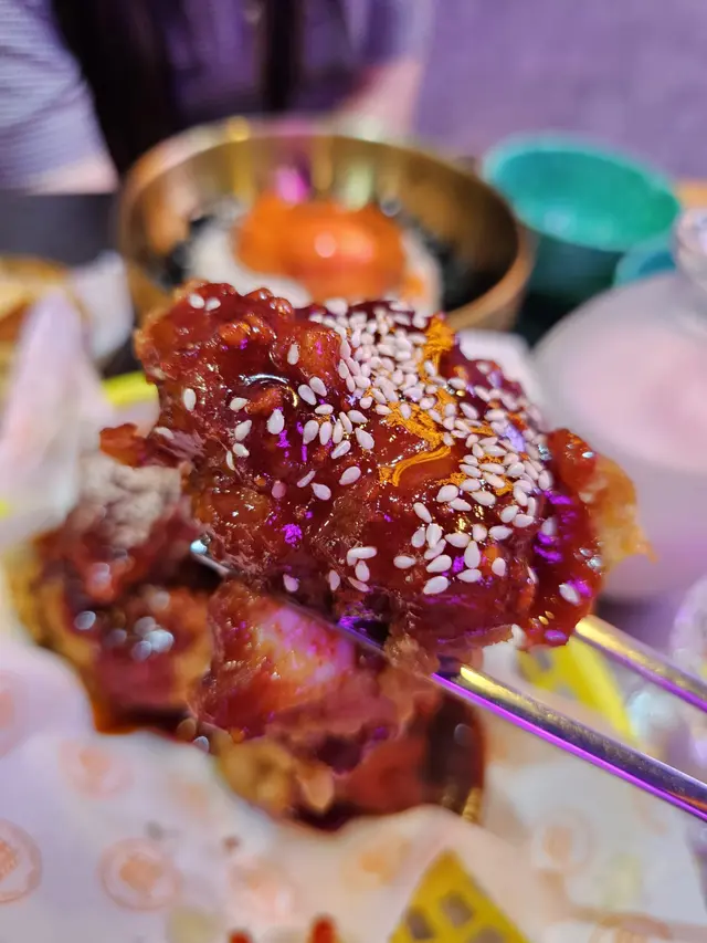 新沙洞炸雞甜辣味