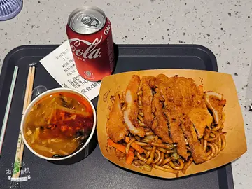 炸猪扒粗炒套餐