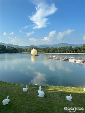 外面的湖景很美，很不像香港。 - Le Vow in Tai Po 
