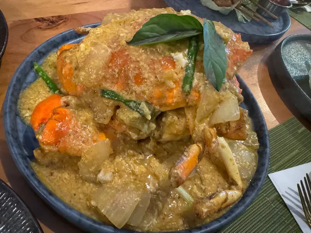 炒蟹，蟹肉鮮甜