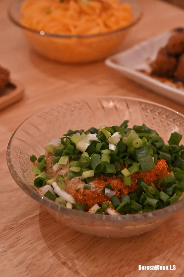 香蔥山椒胡麻豆腐