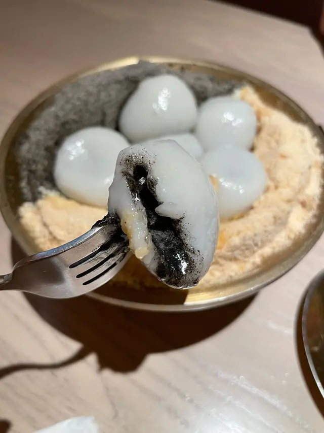 黑白配冰火湯丸刨冰