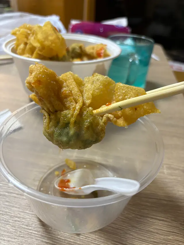 酥炸韭菜饺