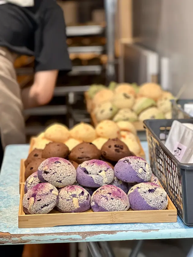 現烤出爐的麻糬波波最好味～