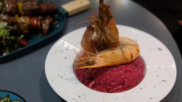 紅菜頭大蝦意大利飯