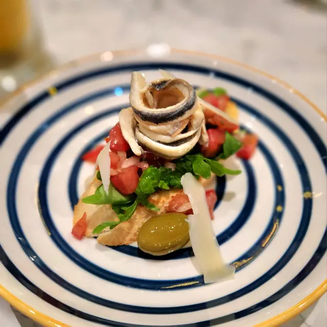 白鯷魚意式烤吐司 