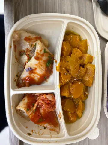 A 主菜:魚柳 +B  小食南瓜