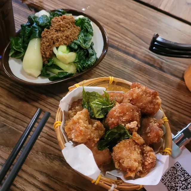 魯肉青菜，鹽蘇雞