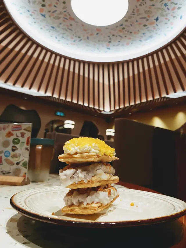 芋泥三Q酥皮拿破崙