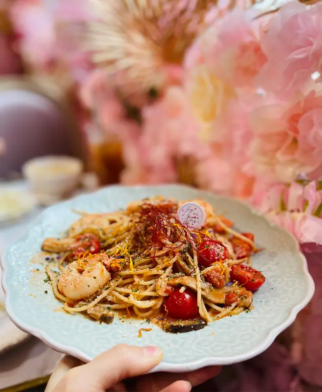 拿破崙蕃茄海蝦意粉