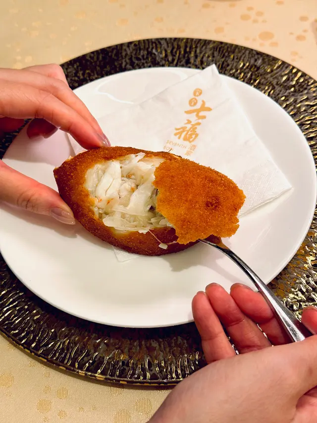 釀焗鮮蟹蓋