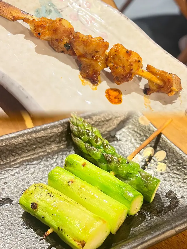 麻辣雞軟骨 | 鹽燒露筍