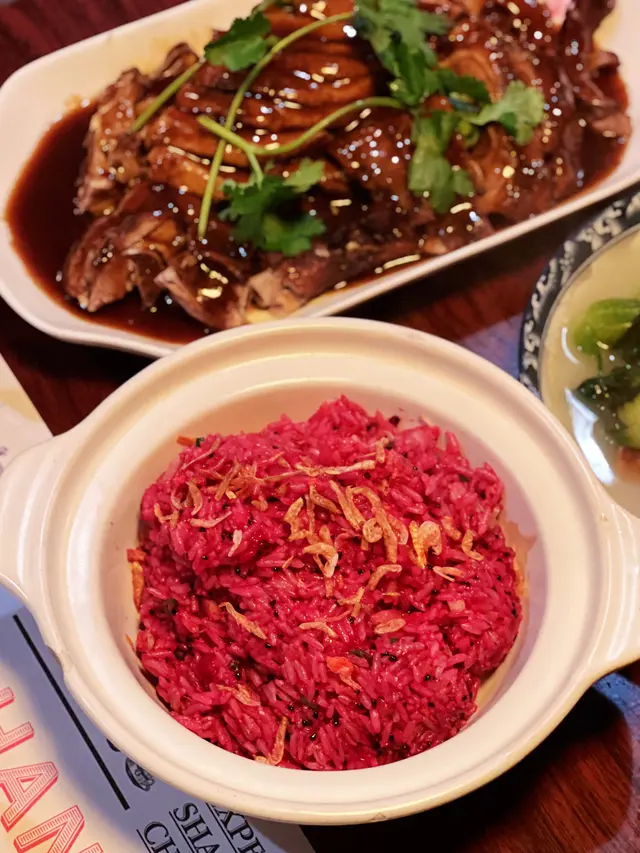 火龍果櫻花蝦炒飯