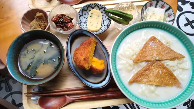 腐皮烏冬定食