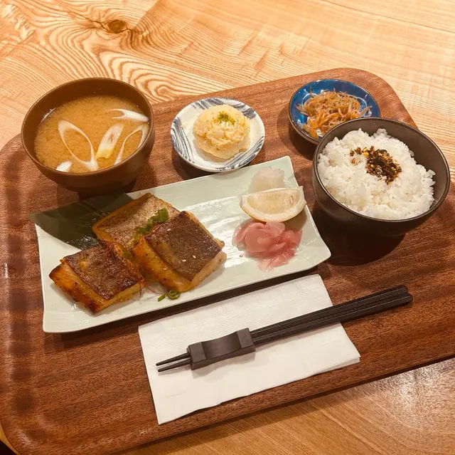 西京燒比目魚定食