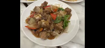 豉椒排骨炒河
