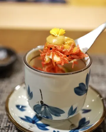 海胆樱花虾蒸蛋