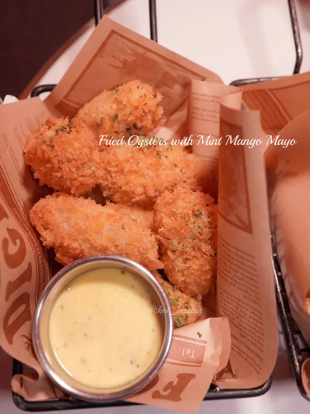 炸得外脆內軟的蠔份量十足