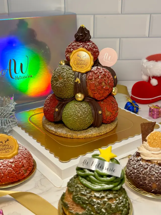  聖誕樹泡芙蛋糕