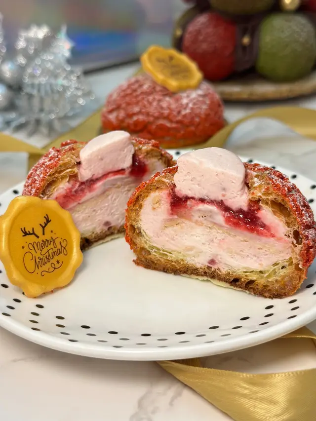 紅桑子芝士餅手工泡芙