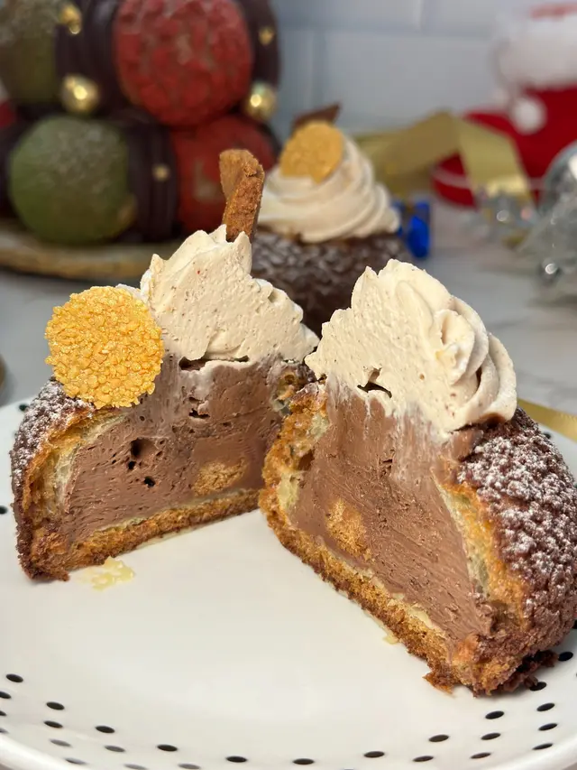 薑餅比利時黑朱古力脆脆工泡芙