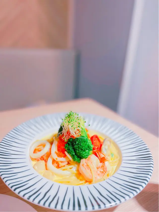 海鮮蟹籽忌廉汁意大利粉