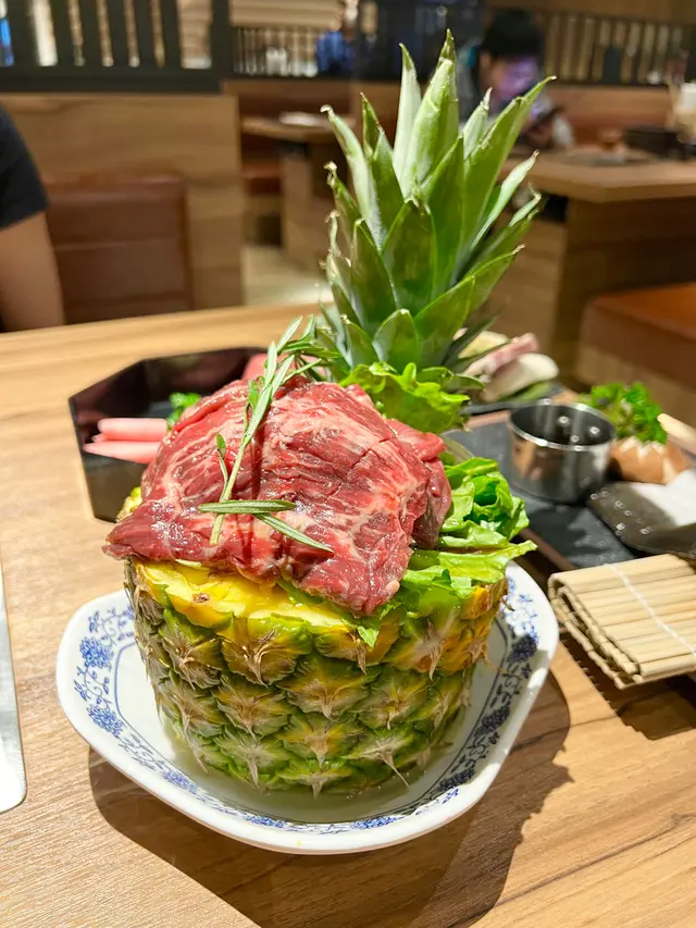 名物!菠蘿漬鑽石和牛胸腹肉