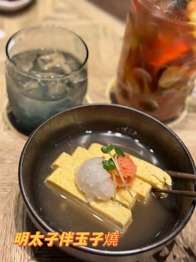 明太子伴玉子燒