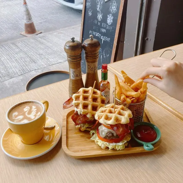waffle burger