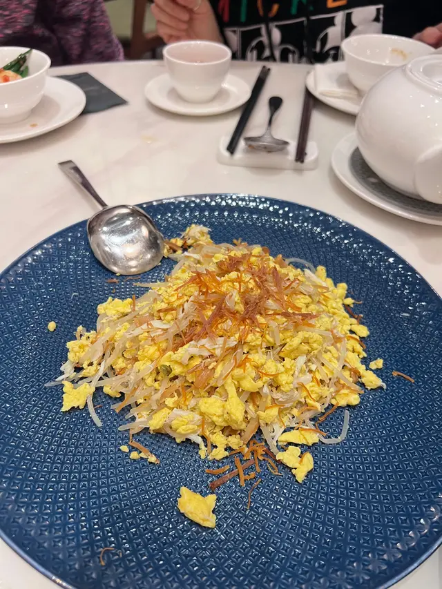 蟹肉桂花炒瑤柱